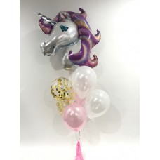 Pastel Unicorn, Confetti and Tassels